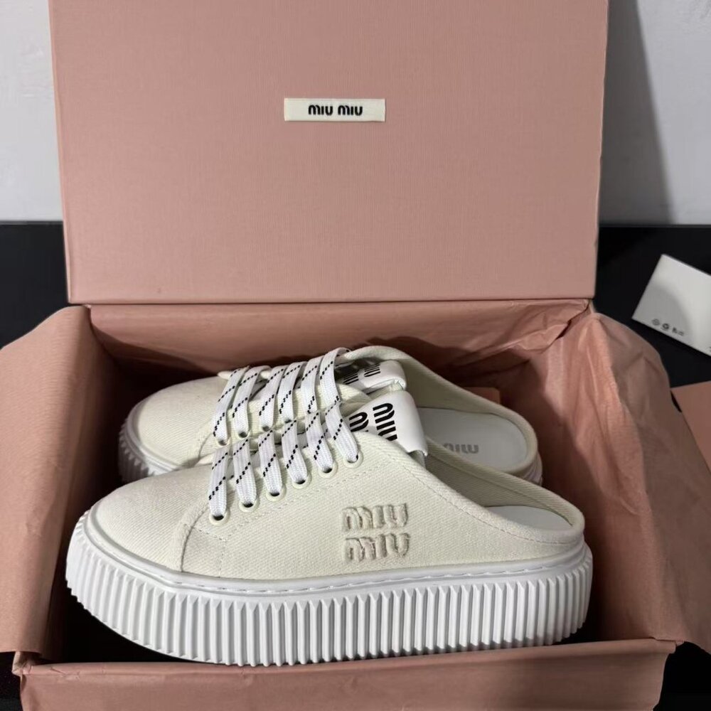 MIU MIU Women's Canvas Sneakers
